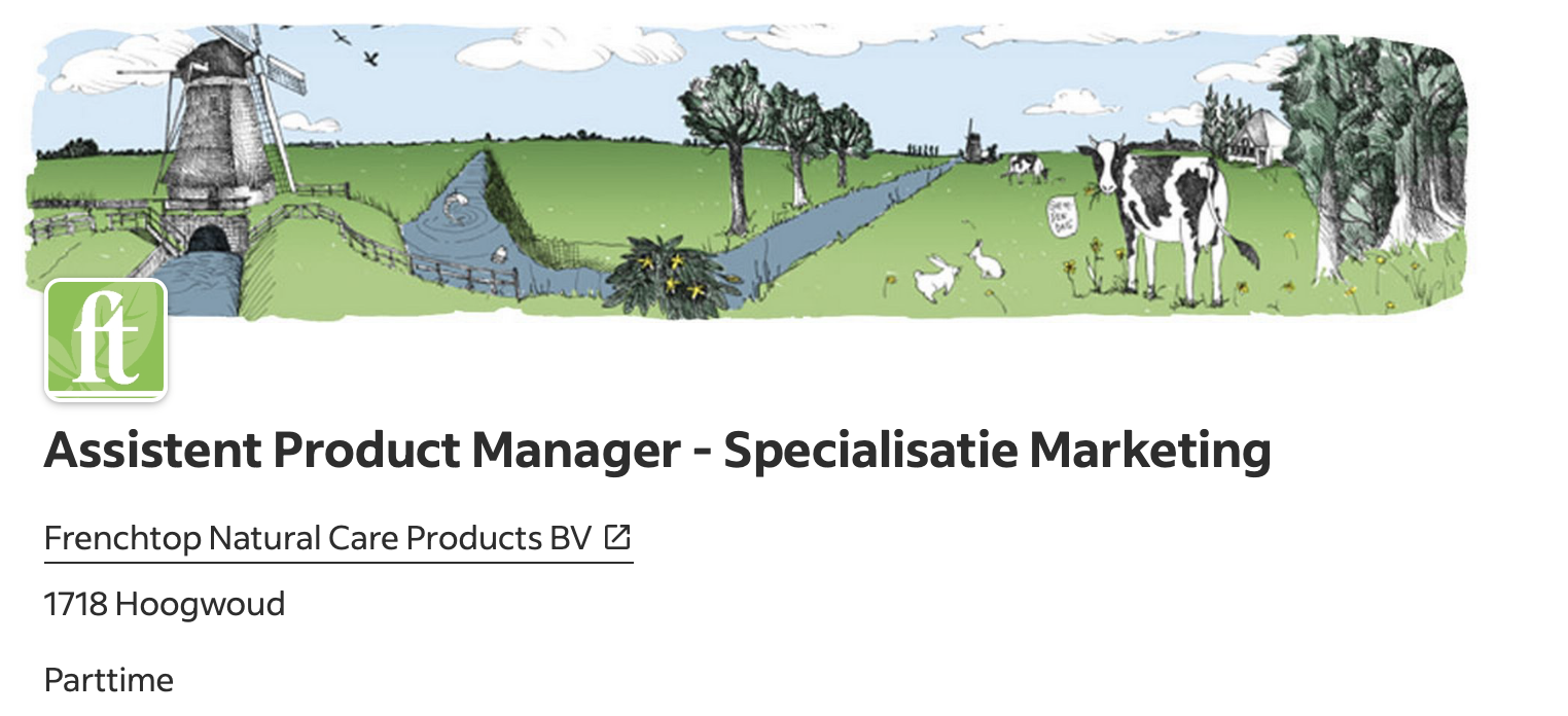 vacature assistent product manager